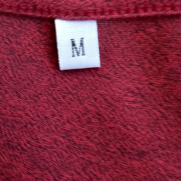 RUST/BURGUNDY DRESS WITH LACE HEM SZ.M EUC - Picture 3 of 3